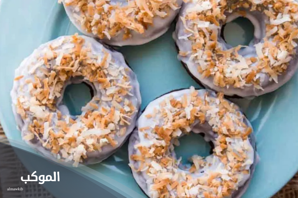 دونات جوز هند محمص