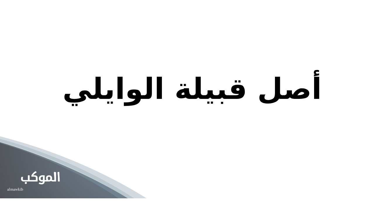الوايلي وش يرجع.. عائلة الوايلي وش يرجعون 5 أصل قبيلة الوايلي