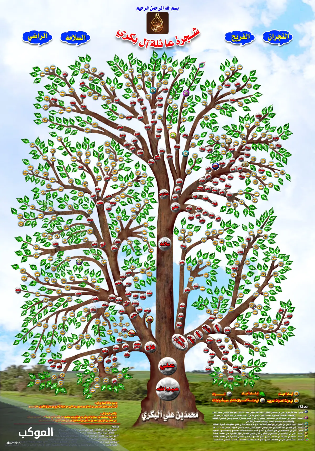 البكري وش يرجع.. شجرة وفروع عائلة البكري 6 شجرة وفروع عائلة البكري