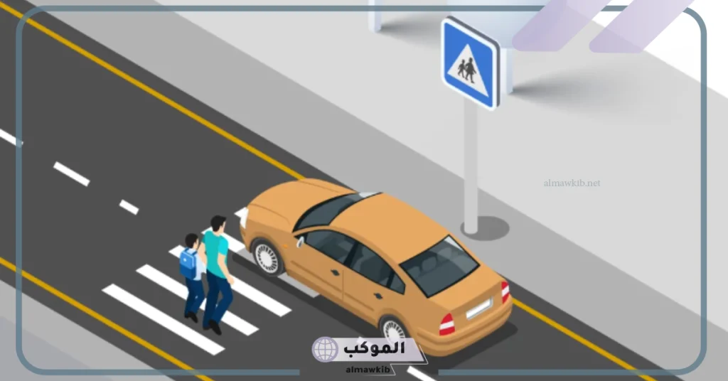 المرور السعودي يوضع بعض الأماكن الممنوع للمركبات الوقوف بها 