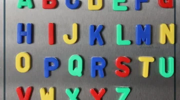 حروف اللغة الانجليزية