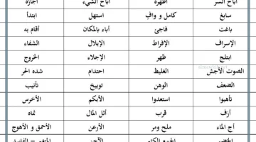 كلمات غامدية