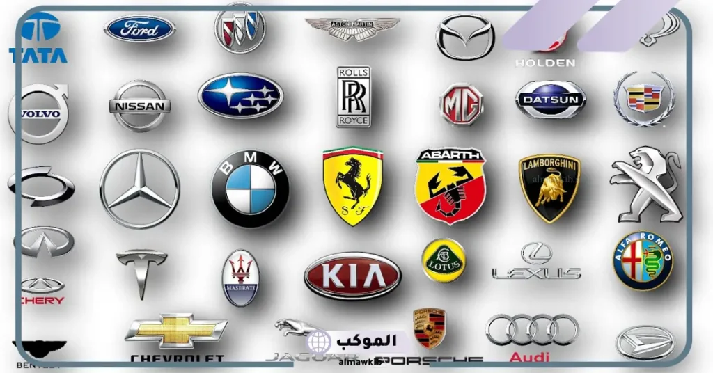علامات السيارات واسمائها في الطبلون