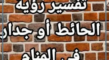 رؤية الجدار