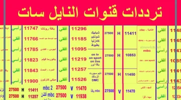 قنوات نايل سات