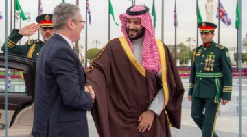 رئيس الوزراء البريطاني في السعودية