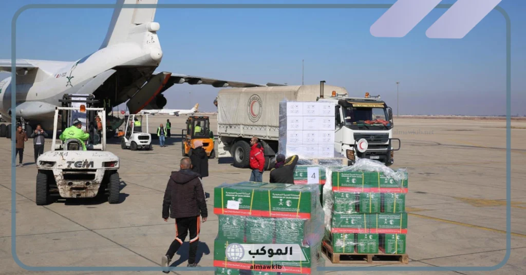 الطائرة الخامسة للإغاثة تصل إلى سوريا لمساعدة الشعب السوري