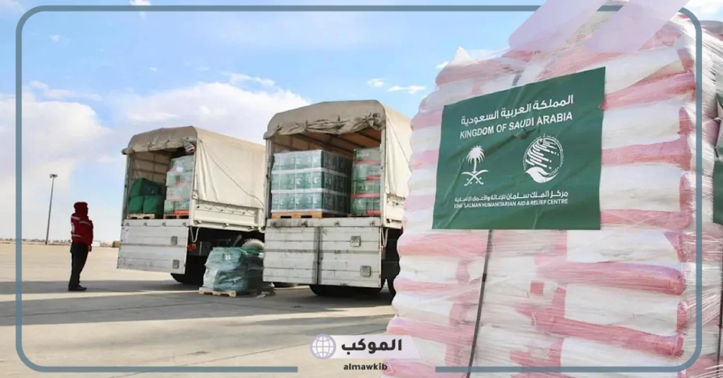 وصول الطائرة الإغاثية السابعة لسوريا وتحمل المواد الغذائية والإيوائية 