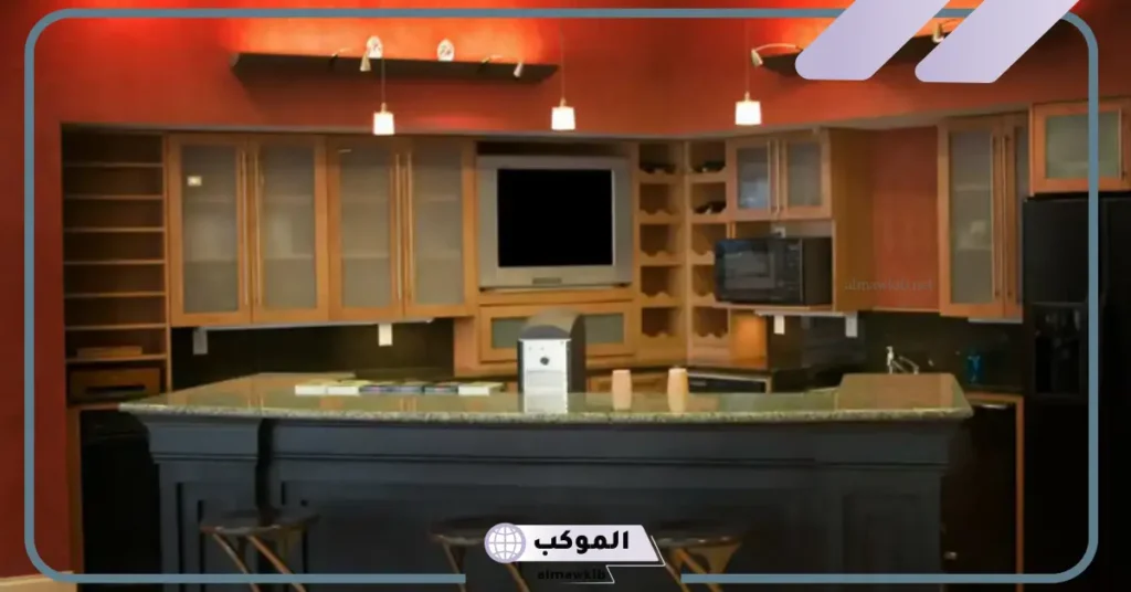 أجمل مطابخ مفتوحه على الصاله للشقق "مطابخ أمريكاني" 7 مطبخ مفتوح على الصالة بشباك