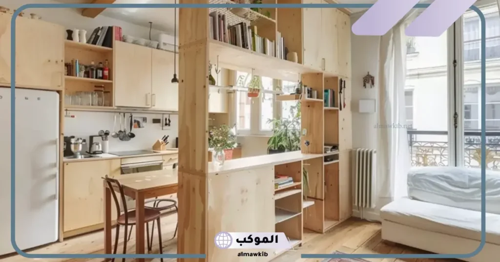 أجمل مطابخ مفتوحه على الصاله للشقق "مطابخ أمريكاني" 9 بار المطبخ