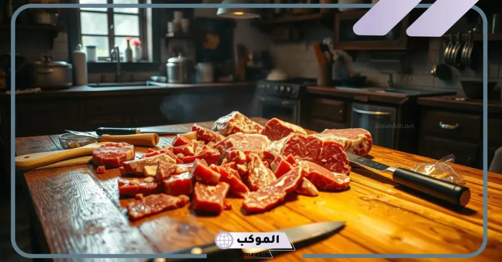 تفسير حلم تقطيع اللحم في المنام وأكله لابن سيرين 6 تفسير حلم تقطيع اللحم النيء بالسكين للمتزوجة