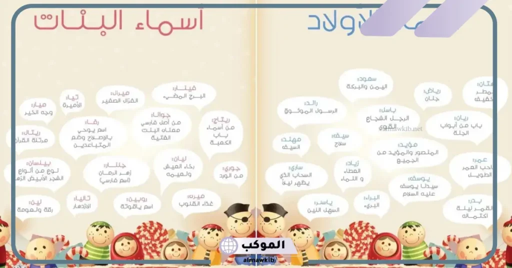 اسماء مغربية جميلة للبنات والأولاد بمعانيها نادرة 2025 5 اسماء مغربية للذكور