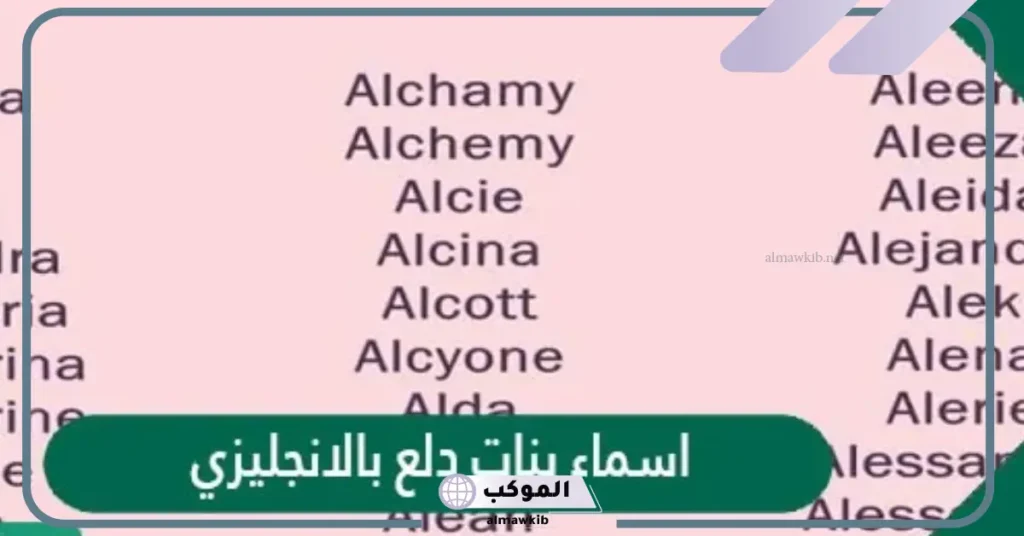 اسماء بالانجليزي حلوة جديدة ومعانيها بالعربي 2025 5 أسماء بالانجليزي فخمة