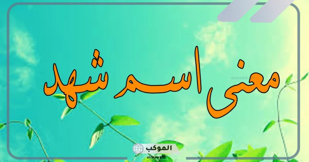 معنى اسم شهد في القرآن 