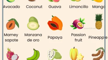 اسماء الفواكه بالانجليزي