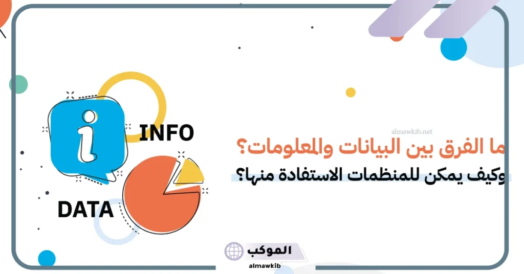 الفرق بين البيانات والمعلومات والمعرفة