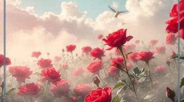 الورد الجميل