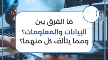 بيانات ومعلومات