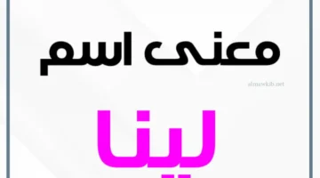 تعرف على أسرار معنى اسم لينا