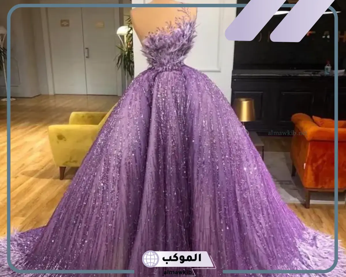 فستان موف فاتح