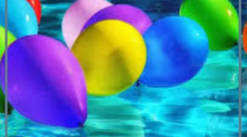 انفجار البالونات في المنام