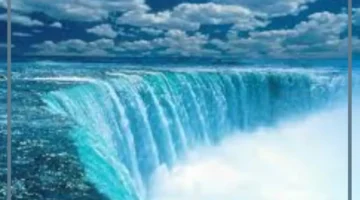 تدفق الماء بقوة في المنام