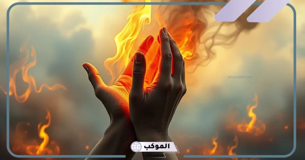 تفسير حلم الحرق في المنام للرجل والمرأة في اليد اليمنى لابن سيرين 5 تفسير الحرق في المنام للمتزوجة