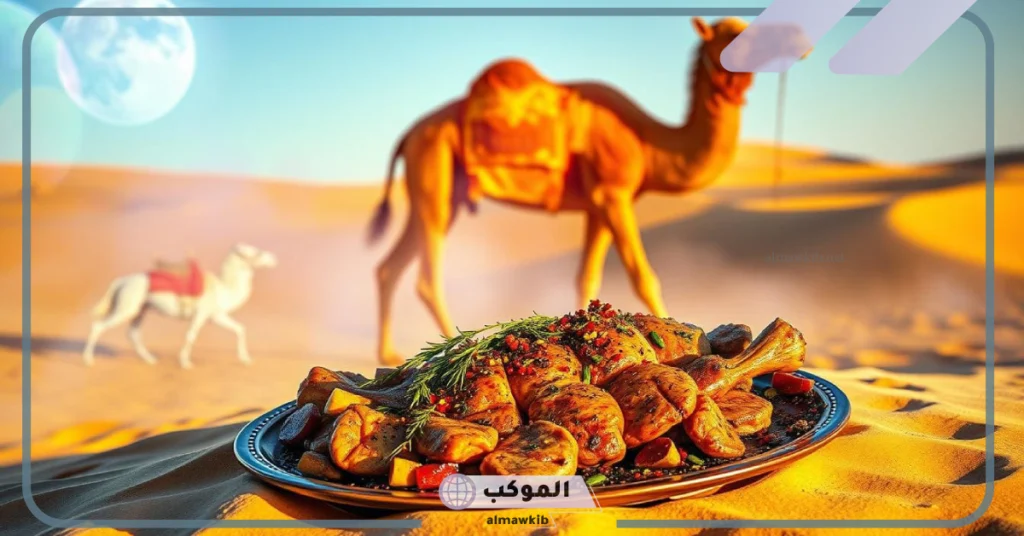 توزيع لحم الجمل في المنام