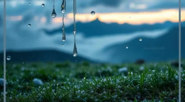 نزول المطر في الحلم