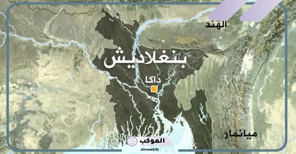 خريطة بنغلاديش وباكستان