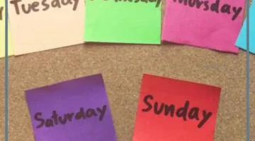 ايام الاسبوع بالانجليزي واختصارها