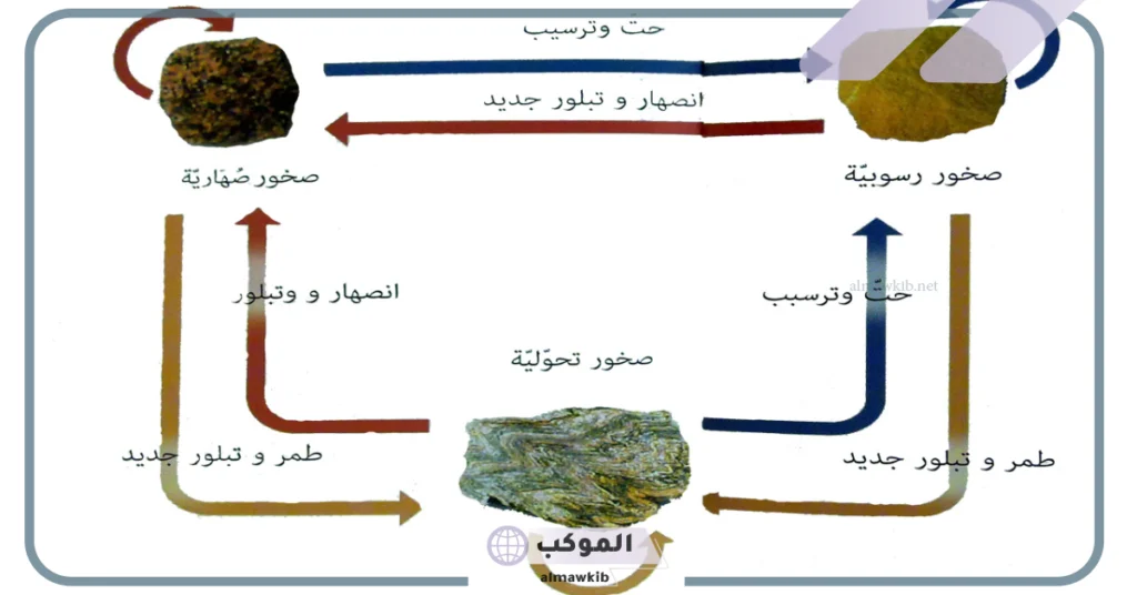 أنواع الصخور الرسوبية هي: 