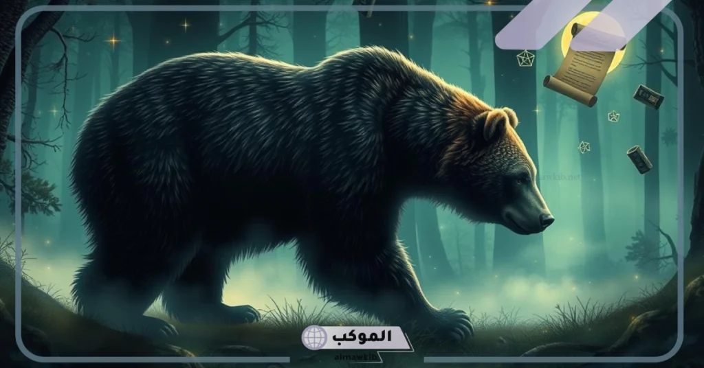 رؤية الدب الأسود في المنام للرجل 