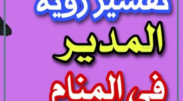 رؤية مدير