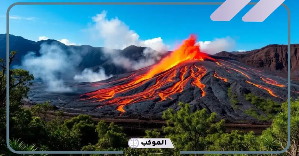 مكونات البركان