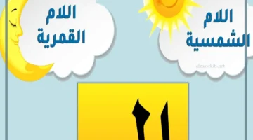 اللام الشمسية والقمرية