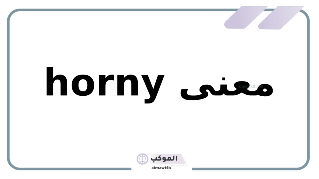 معنى هورني بوي 