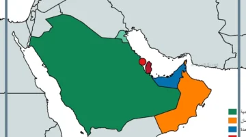 خريطة الخليج العربي