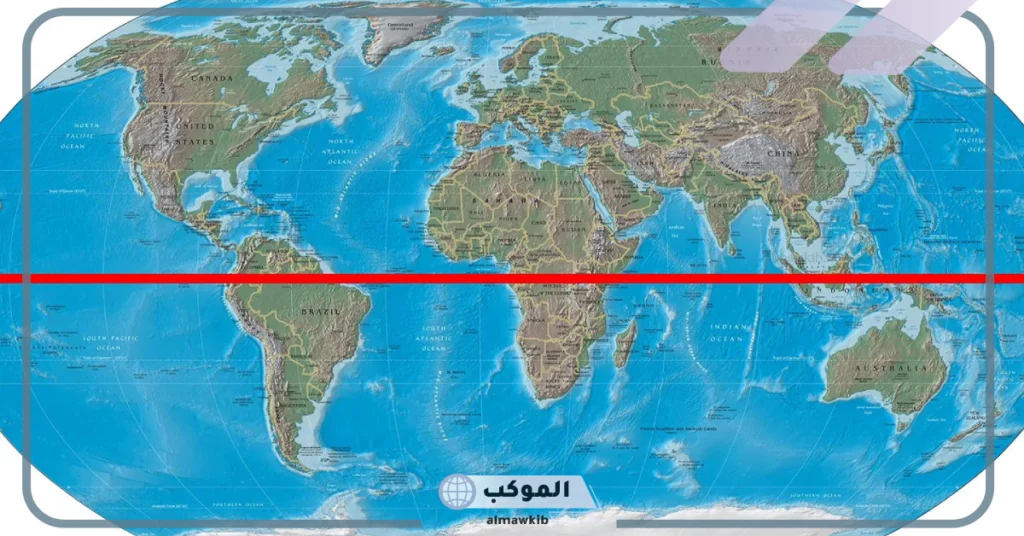 القارات التي يمر بها خط الاستواء 