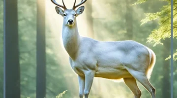 صفات الظبي الأبيض