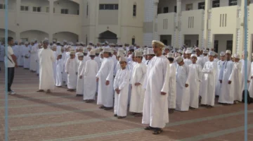 الطابور في المدرسة