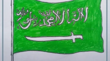 تلوين العلم السعودية