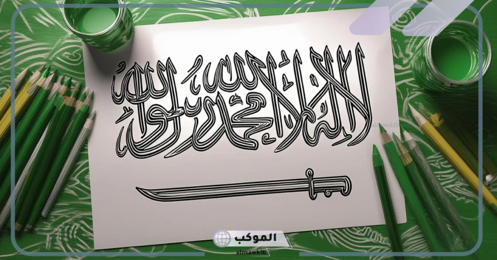 للتلوين تلوين علم السعودية للاطفال.. كتب تلوين علم السعودية للأطفال 5 كتب تلوين علم السعودية للأطفال