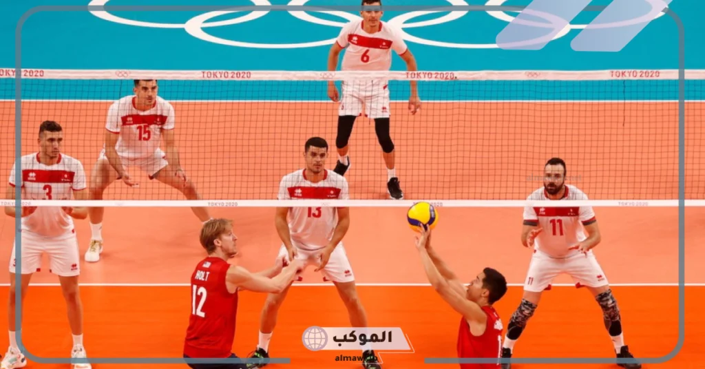 شكل ملعب كرة الطائرة 