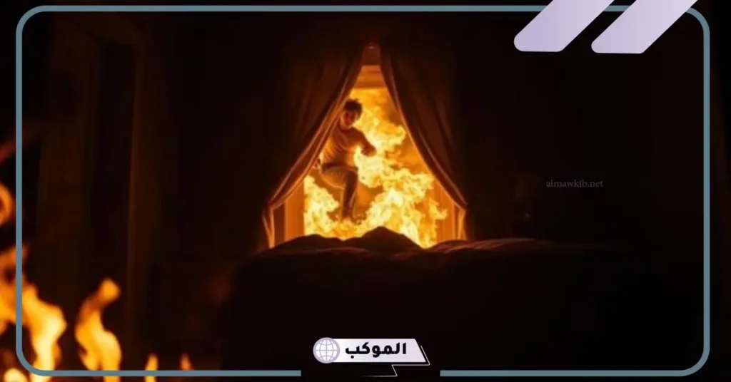 تفسير حلم النار ورؤية الحريق في المنام للعزباء ودخانه لابن سيرين 6 رؤية الهروب من الحريق في المنام للعزباء