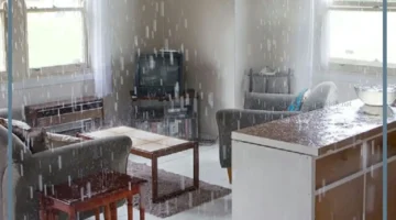 منام المطر في البيت