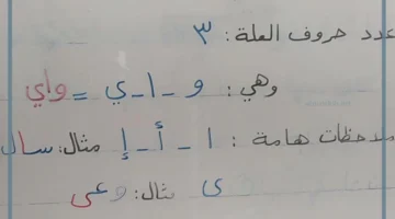 واي حروف العلة
