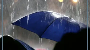 حلمت بالمطر القوي