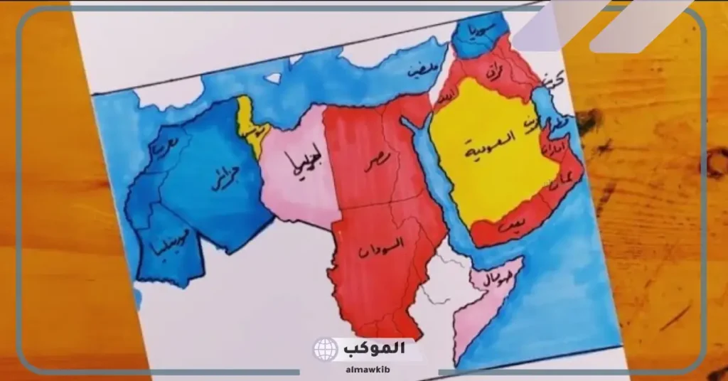 رسم الوطن العربي