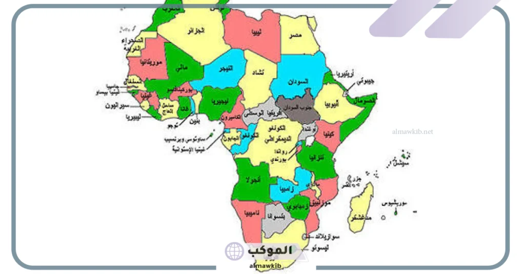 خريطة دول افريقيا كاملة وجميع عواصمها.. عدد دول أفريقيا 5 عدد دول أفريقيا